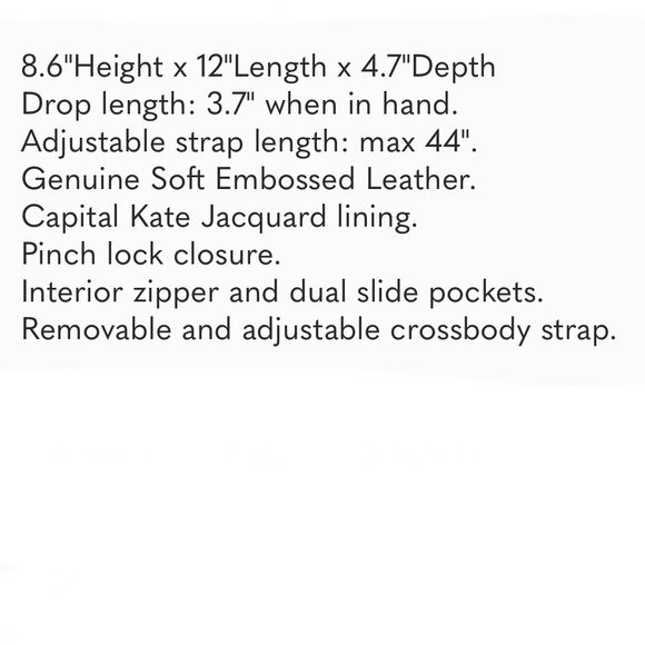 $460 Brand New! Kate Spade Serrano Place Pearl Dorina Crossbody - Picture 6 of 6